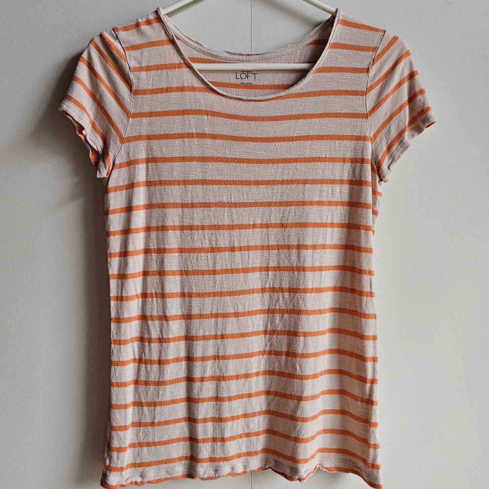 Loft Striped Short-Sleeve Tee in Women's S